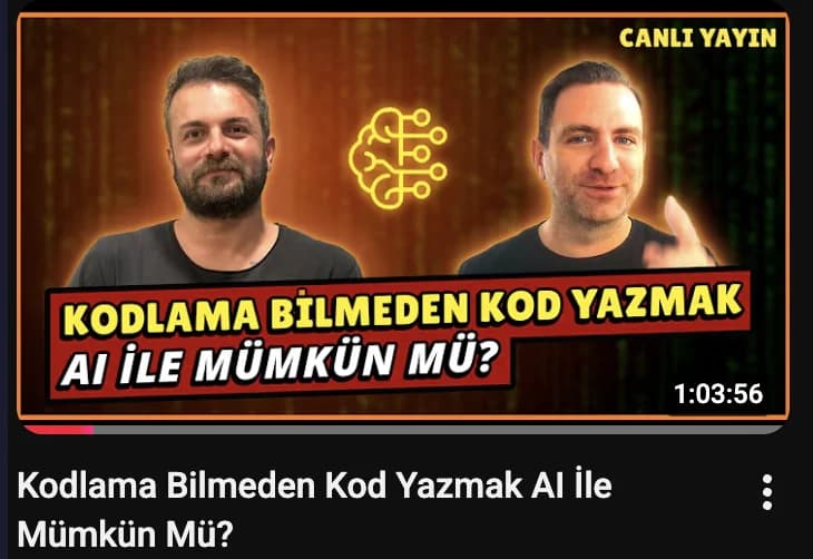 Yakın Kampüs yapay zekâ canlı yayını